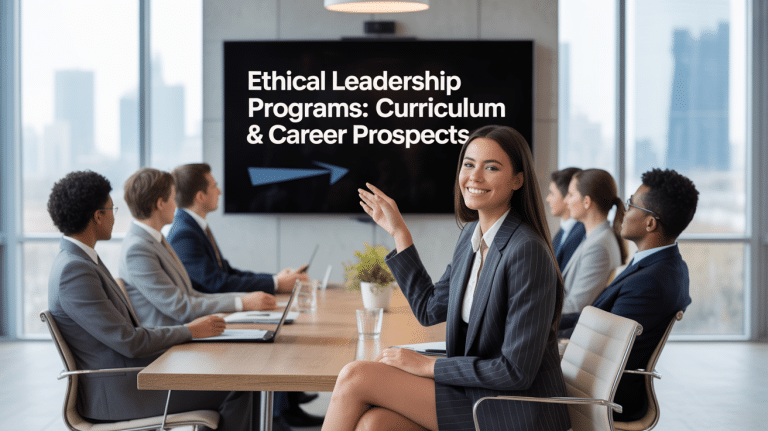 Ethical Leadership Programs: Curriculum & Career Prospects