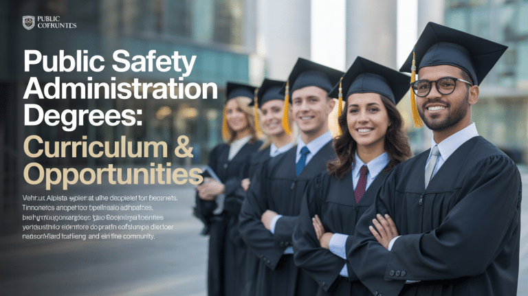 Public Safety Administration Degrees: Curriculum & Job Opportunities